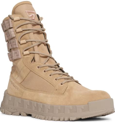 Versace greca rhegis combat boot